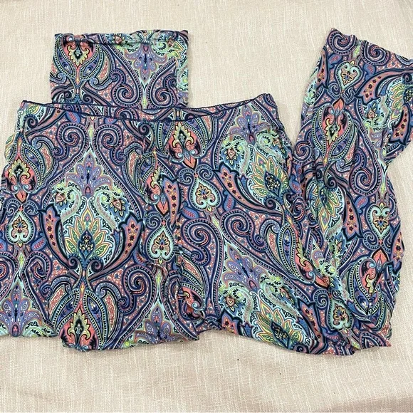 Cynthia Rowley Paisley Pants Size 2XL - Picture 2 of 3